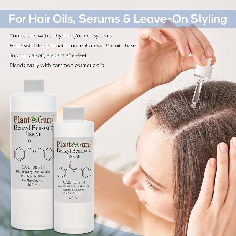 Benzyl Benzoate USP Grade Liquid - Ideal for Fragrance, Cosmetics & Hair Care | 32 fl. oz.
