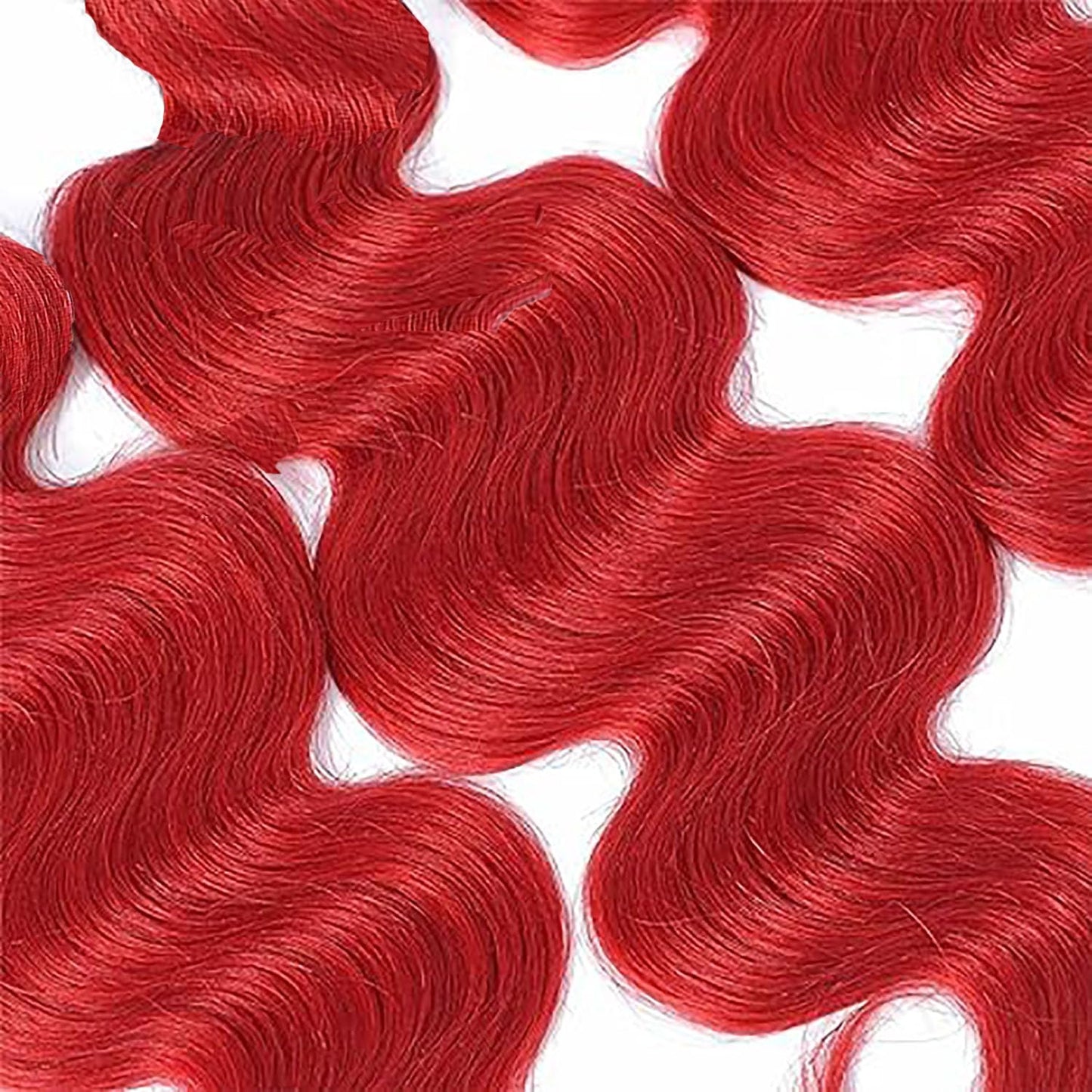 18 20 22 Inch Red Bundles Human Hair Body Wave Bundle Red 3 Bundles 300g/Pack Unprocessed Brazilian Virgin Hairs Double Weft Weaves Hair Extensions