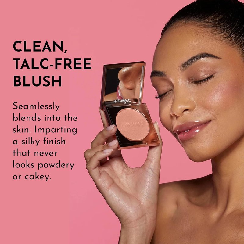 LAWLESS Make Me Blush Velvet Blush - Talc Free, Sakura Shade, 0.18 Ounce