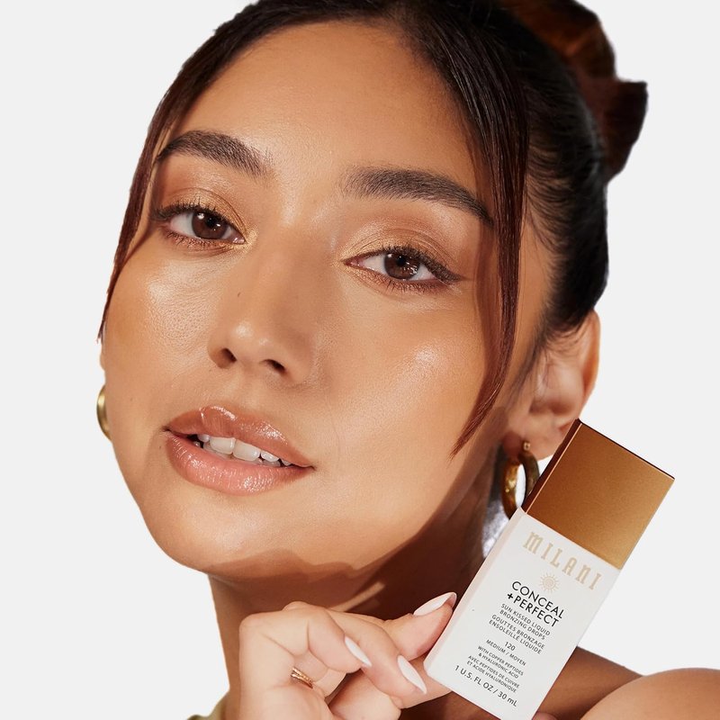 Milani Bronzer - Sun Kiss Bronzing Drops | Weightless Liquid Bronzer with Hydration & Peptides - Medium