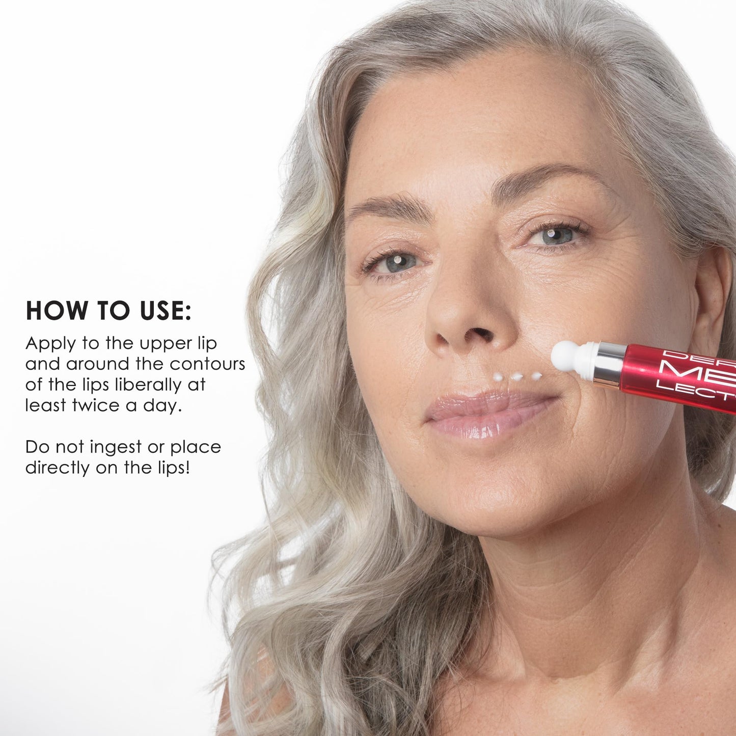 Dermelect The Perfect Pout Kit for ageless, lineless lips (Smooth Upper Lip & Dermelect Smooth & Supple Lip Mask Melt)