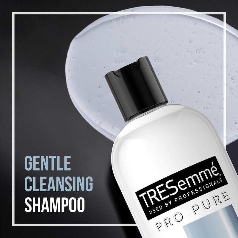 TRESemmé Pro Pure Moisture Shampoo for Daily Moisture, Paraben and Dye Free, 16 oz (4 Count)