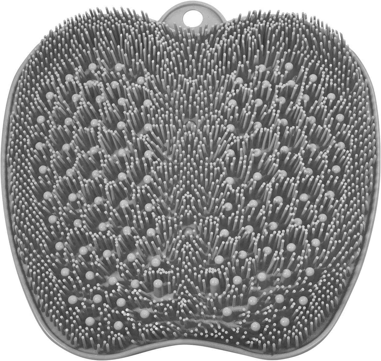 Foot Scrubber Mat for Shower - 2-Pack Exfoliating Foot Cleaners, No Bend Design