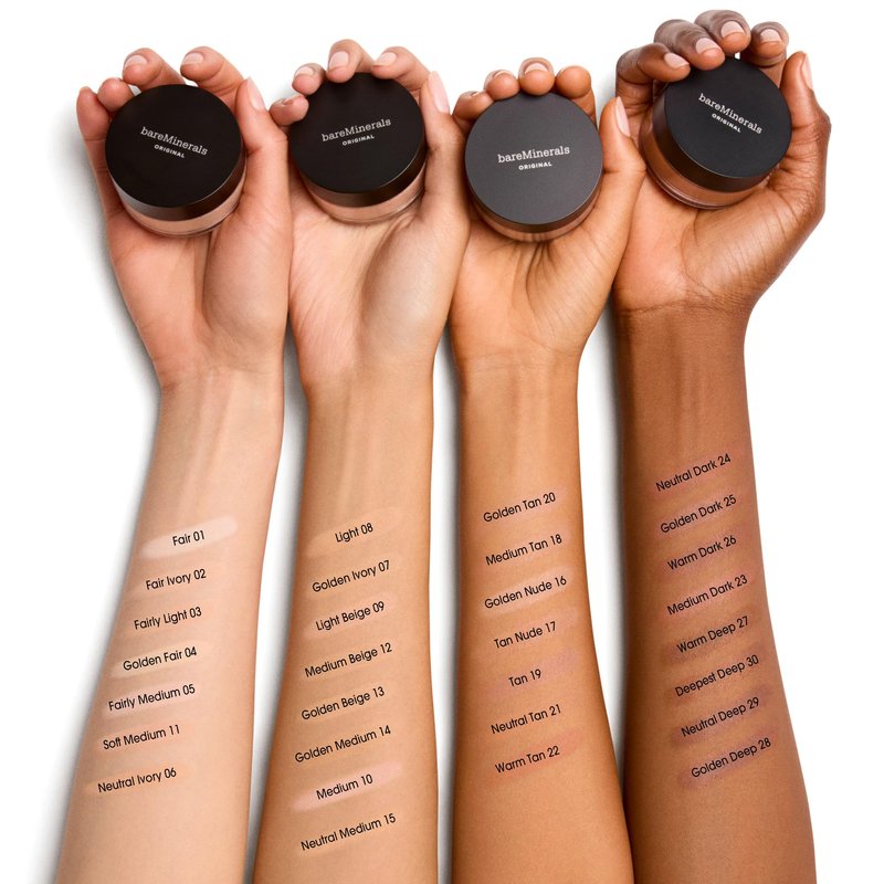 Original Loose Powder Foundation SPF 15, Fair Ivory 02, Vegan, Cruelty-Free & Dermatologist-Tested