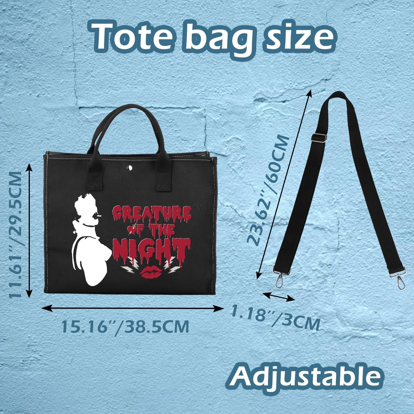 XYANFA Rock Horror Cosmetic Bag Picture Show Gift Fans Gift Horror Movie Themed Gifts