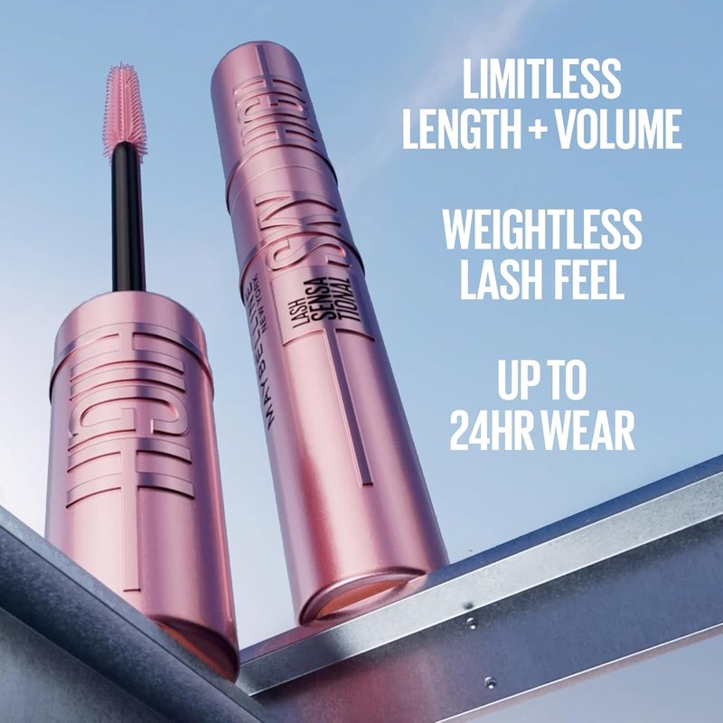 Maybelline Lash Sensational Sky High Mascara - Volumizing & Lengthening Formula | Burgundy Haze, 1 Count