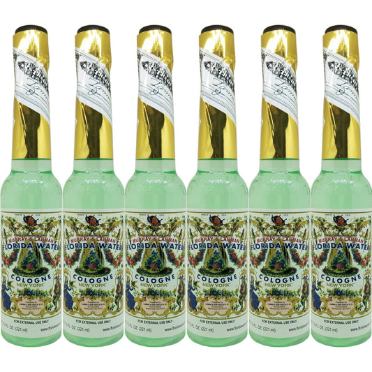 Lanman & Kemp Authentic Real Florida Water Cologne Florida Water Cologne 7.5 Oz - Six (6) Plastic Bottles