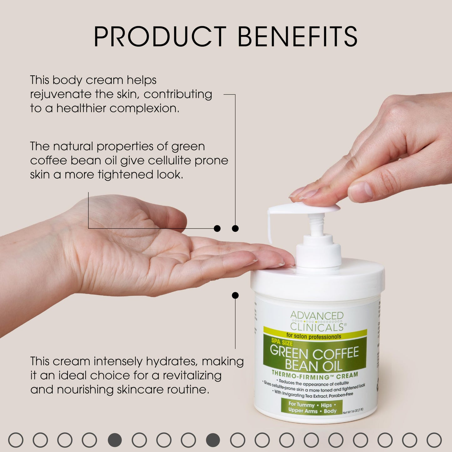 Advanced Clinicals Green Coffee Bean Oil Firming Cream + Vitamin C Body Oil Set