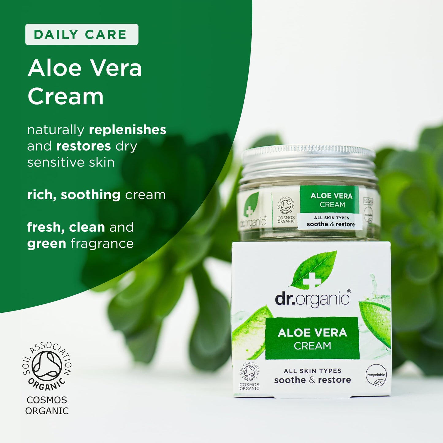 Organic Doctor Organic Aloe Vera Concentrated Cream, 1.7 fl.oz.