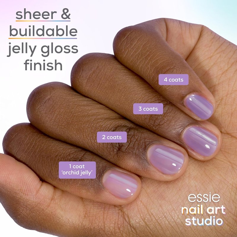 Essie Nail Art Studio Jelly Gloss Nail Polish - Vegan Sheer Neutral Color | Boho Rodeo, 0.46 fl oz