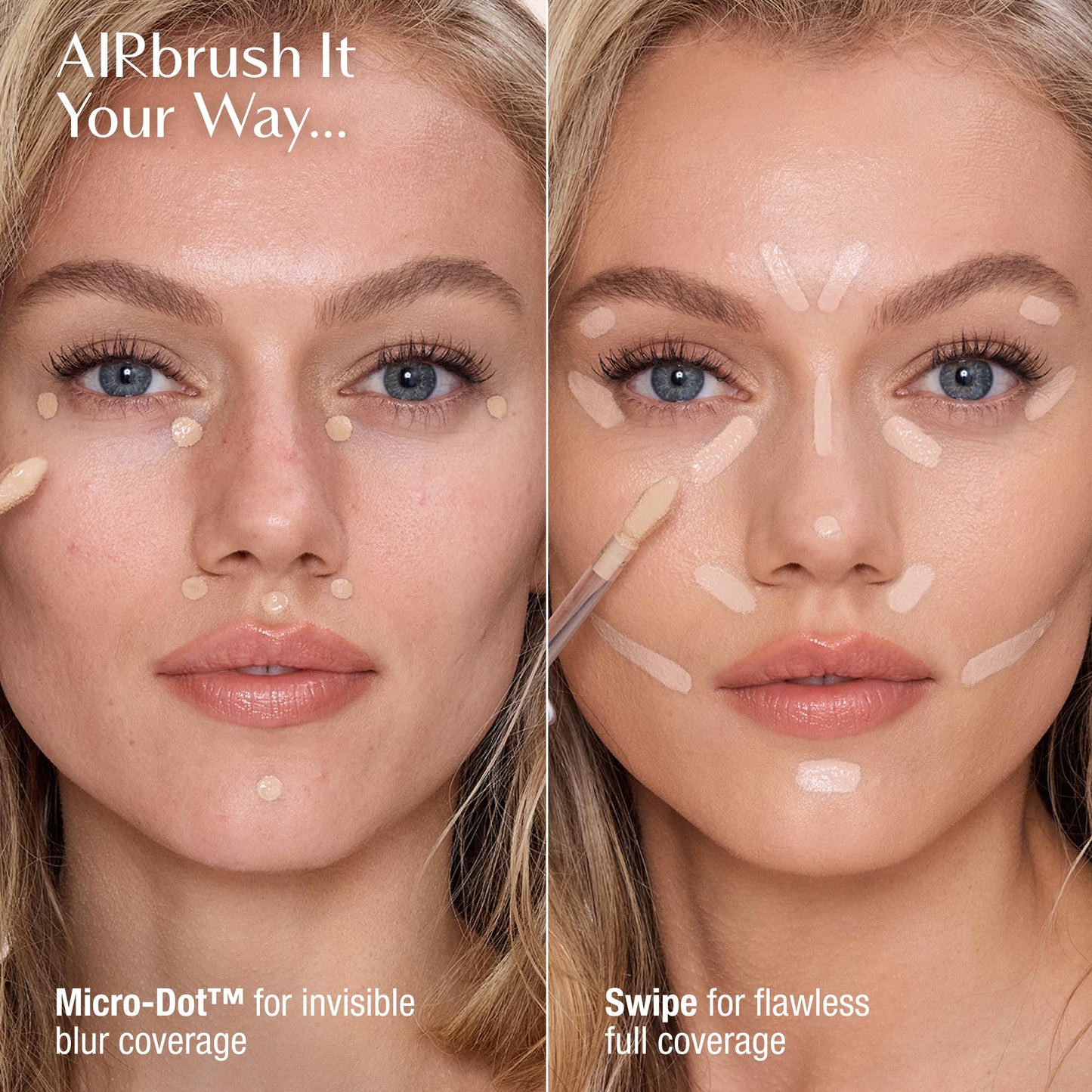 Charlotte Tilbury AIRbrush Flawless Blur Concealer - Concealer for Dark Circles, Blemishes & More - Hydrating, Full Coverage with a Natural Matte Finish - 1 Fair