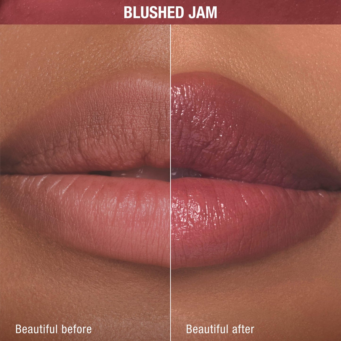Charlotte Tilbury Pillow Talk Blush Balm Lip Tint - Long-Lasting, Buildable Sheer Tint with Peptides for Hydrated, Blushed Looking Lips - 24 HR Hydration - Blushed Jam
