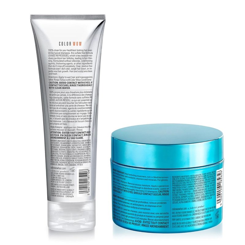 COLOR WOW | Color Security Shampoo & Money Masque Set - Sulfate-Free Hair Care for Luxurious Shine