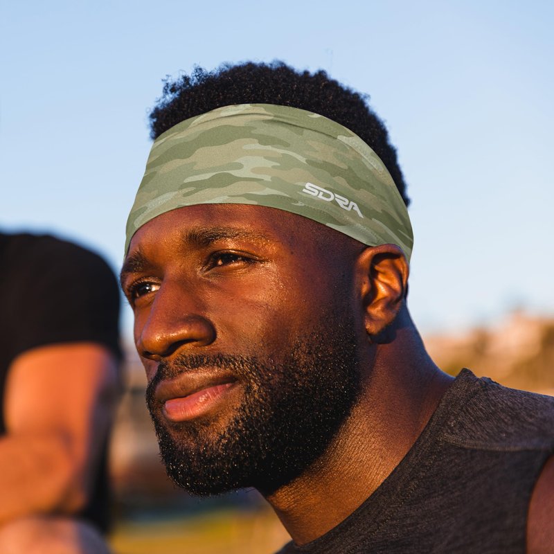 Suddora Camo Tapered Headband - Workout, Hunting, Sports, Shooter Games