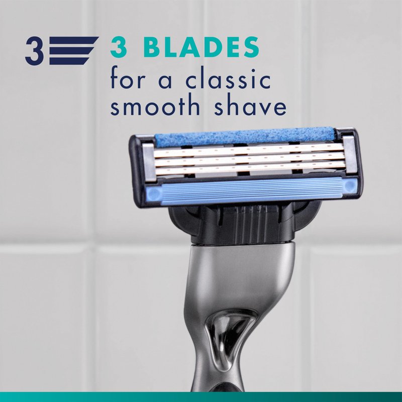 Gillette Mach3 Razor Refills for Men, 10 Razor Blade Refills