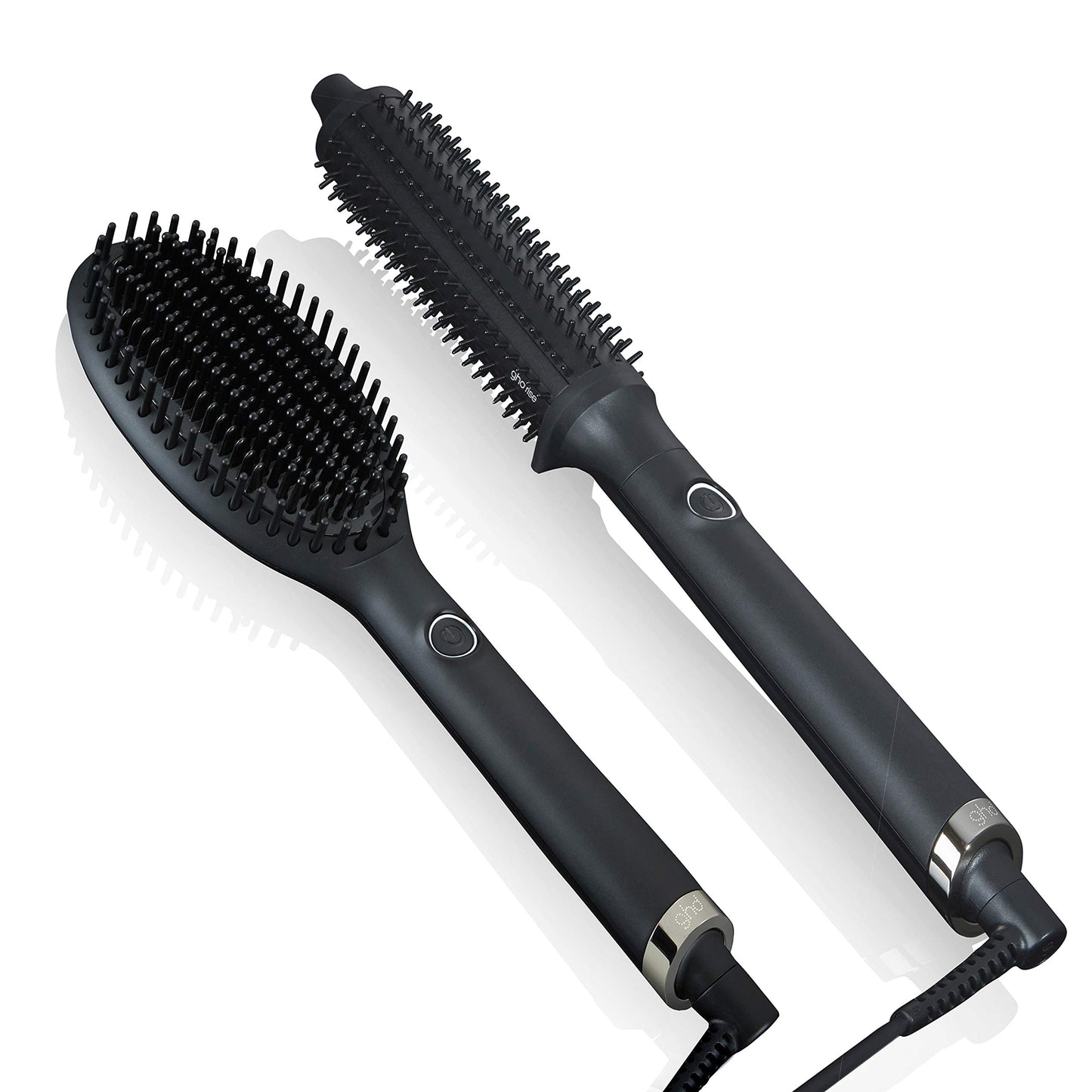 ghd Glide Hot Air Hair Brush (Black) + Rise Volumizing Blow Dryer (Black) Duo ― Hot Brush Hair Straighteners and Curlers for Maximum Lift, Fullness, and Body