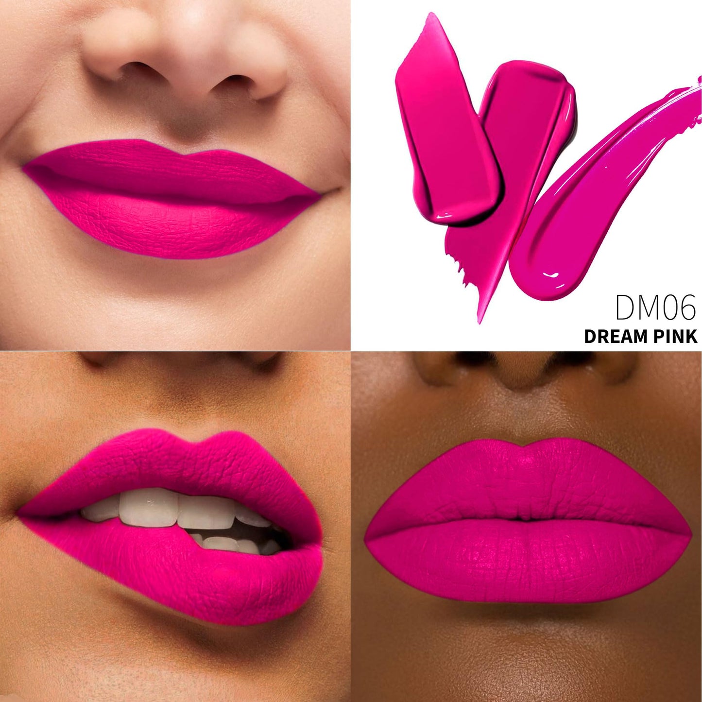 Depuplum 3Pc Matte Liquid Lipsticks for Women, Red Lipstick Nude Lisptick Pink Lipstick, Cruelty Free Long Lasting Lip Makeup,DM05+DM06+DM10