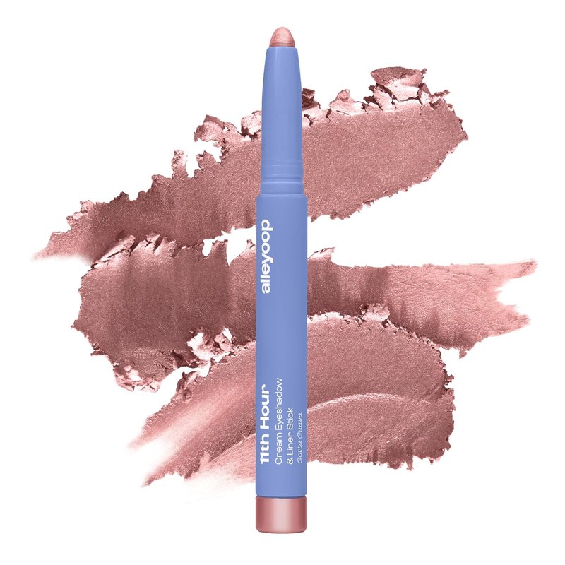 **ALLEYOOP 11th Hour Waterproof Cream Eyeshadow Stick - Long-Lasting Shimmer Eye Shadow & Eyeliner | Rose Shimmer**