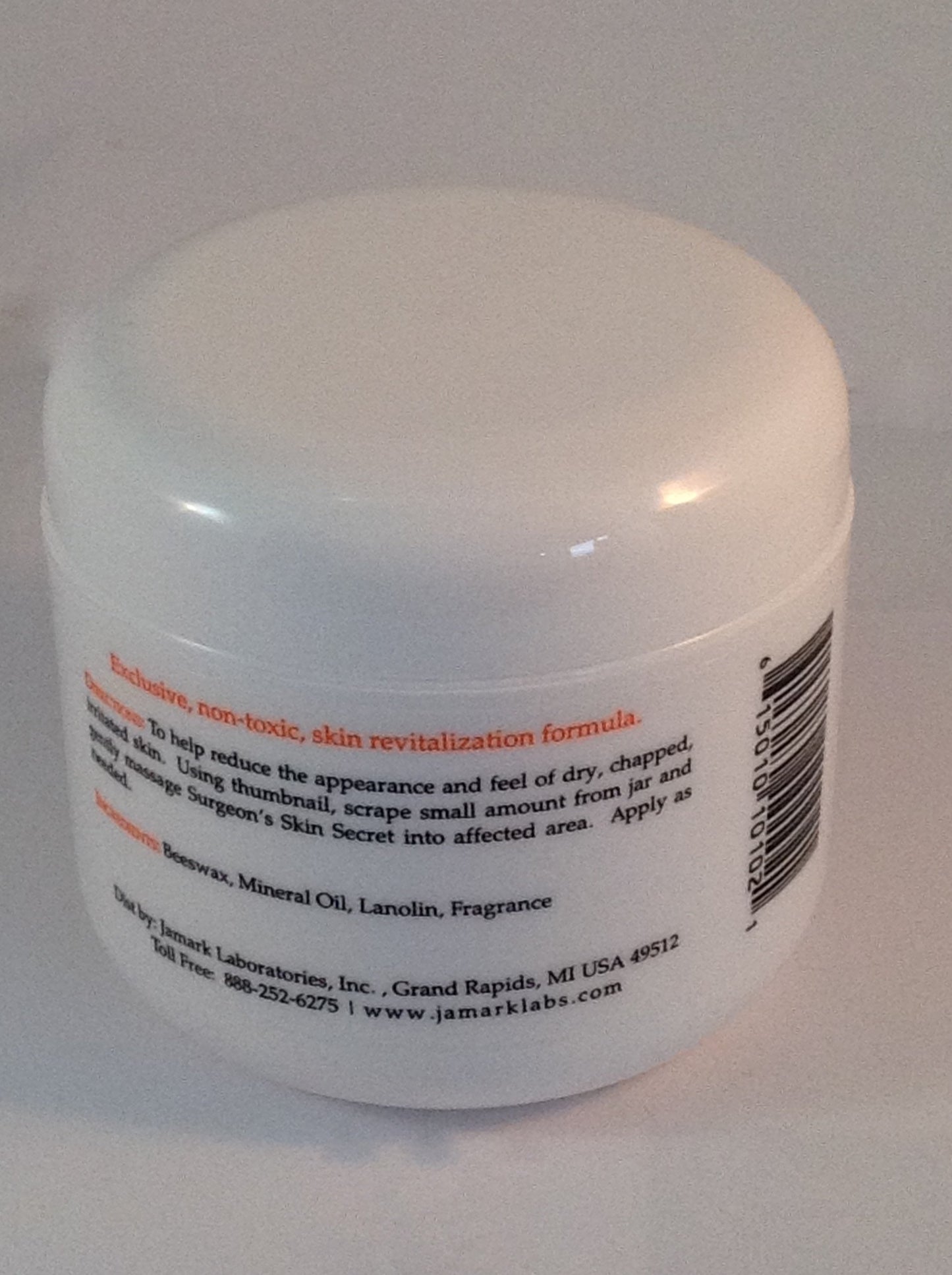 Surgeon's Skin Secret Beeswax Moisturizer 4oz. Jar - Orange Citrus
