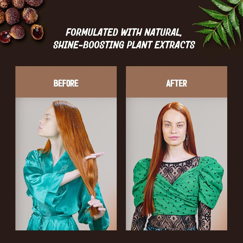 Nourishing Conditioner for All Hair Types | Neem & Reetha Ayurvedic Formula - 10 fl oz - Anti-Frizz & Shine Boosting