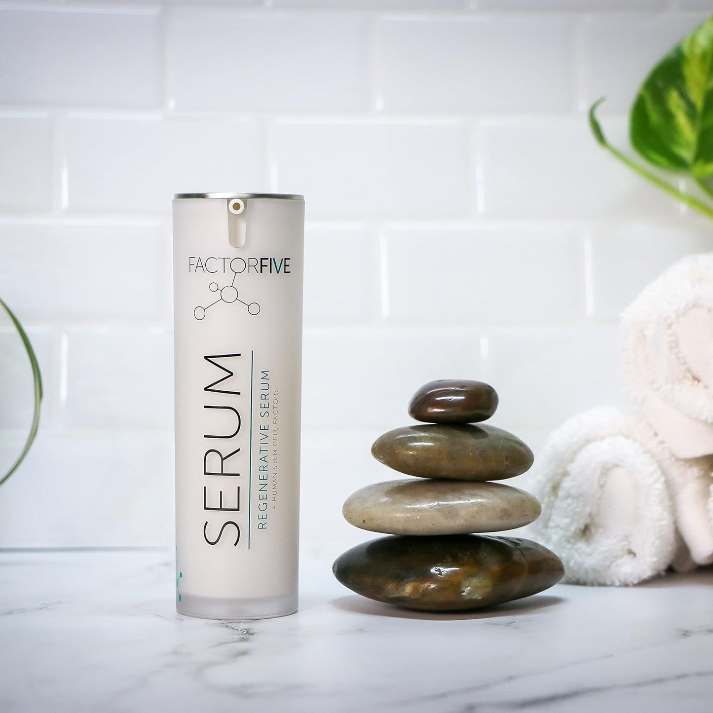 Factorfive Regenerative Serum - Stem Cell Growth Factors for Skin Tightening & Wrinkle Reduction | 1 fl oz/30ml
