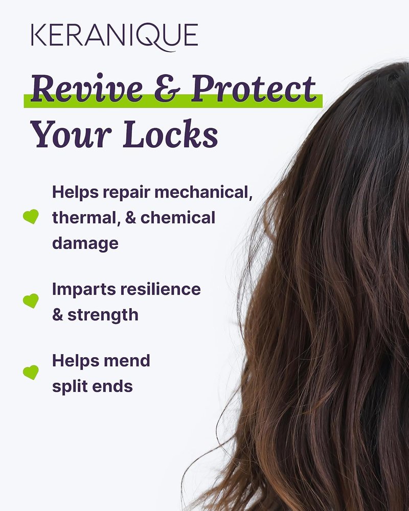 Keranique Damage Control Conditioner - Hydrating Keratin Treatment for Dry, Damaged Hair