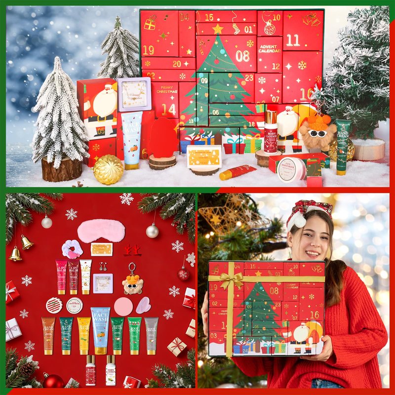 Beauty Advent Calendar 2025 for Adults Women & Teen Girls – 24 Days of Skincare, Bath & Body Gift Sets, Perfect Christmas Countdown Calendar & New Year Gifts Baskets for Girlfriend, Wife, Mom, Girls