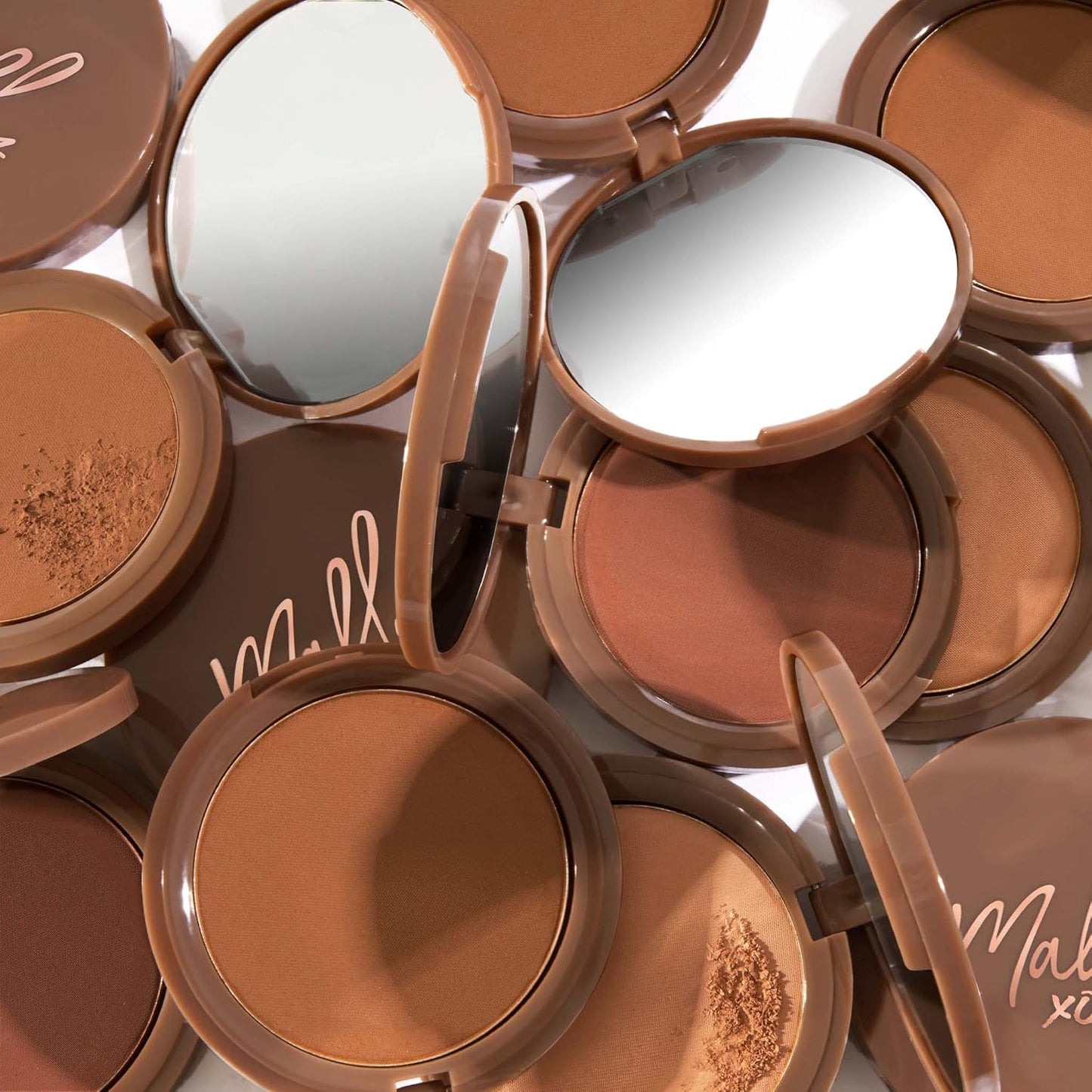 Mally Beauty Bulletproof Powder Bronzer - Deep Shade for Long-Lasting Glow