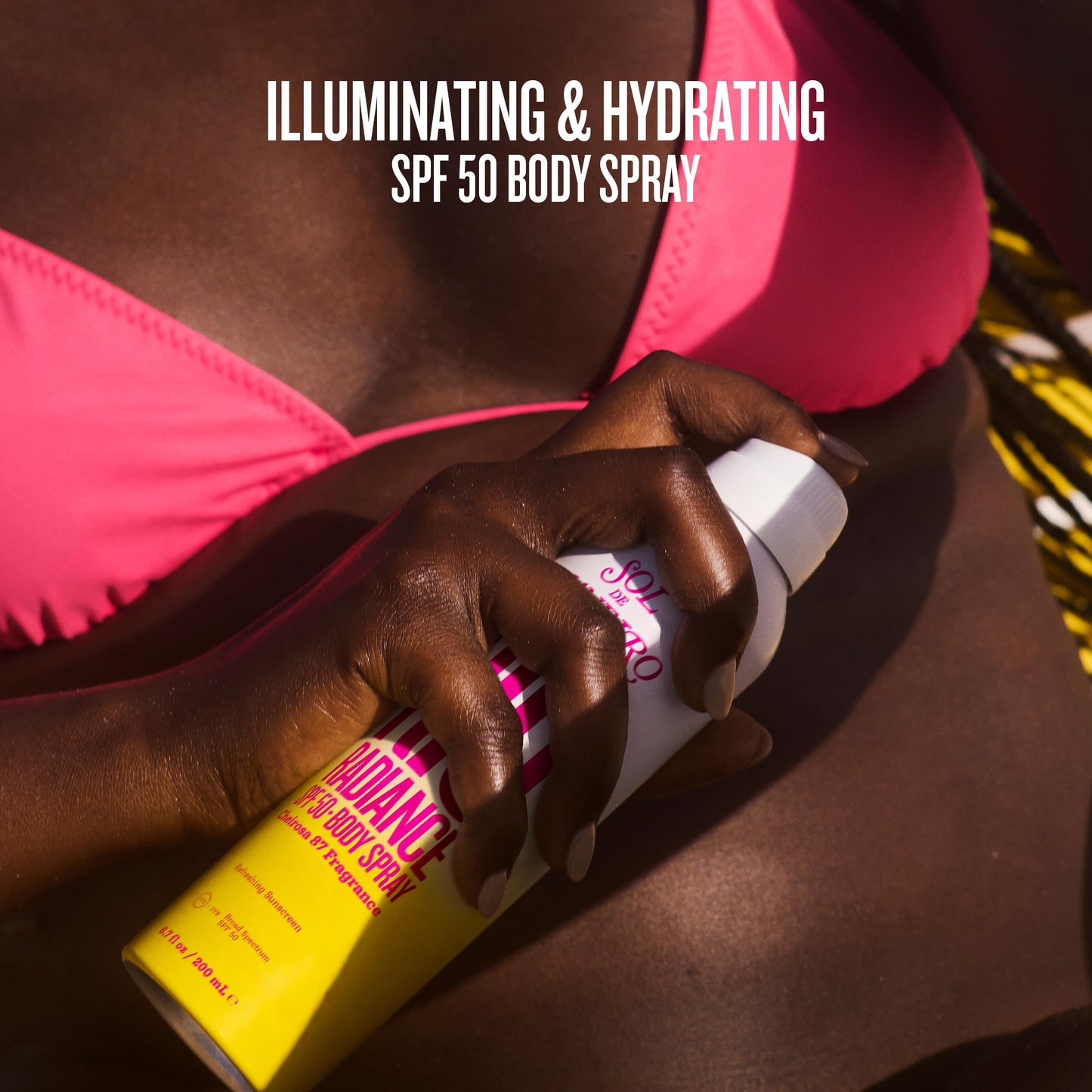 SOL DE JANEIRO Rio Radiance SPF 50 Body Spray Broad Spectrum | Spray Sunscreen for Body | Niacinamide and Antioxidants | Sheer Coverage | UV Protection
