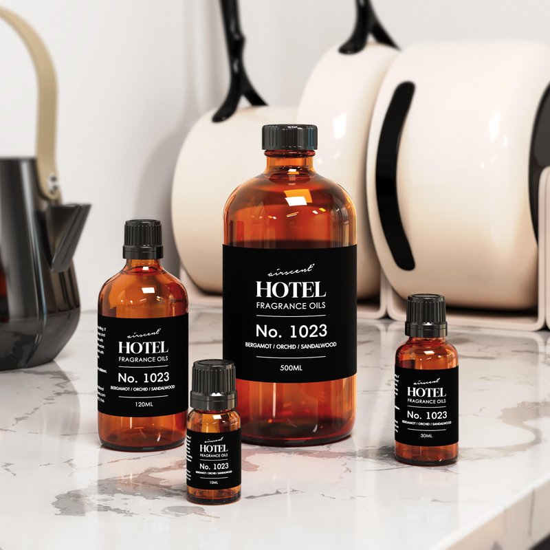 AirScent Hotel Diffuser Oil No. 1023 Inspired by The Baccarat Hotel Scent - Love Affair Fragrance Oil for Ultrasonic and Waterless Diffusers and Crafting - 10 mL, 0.34 fl oz Bottle