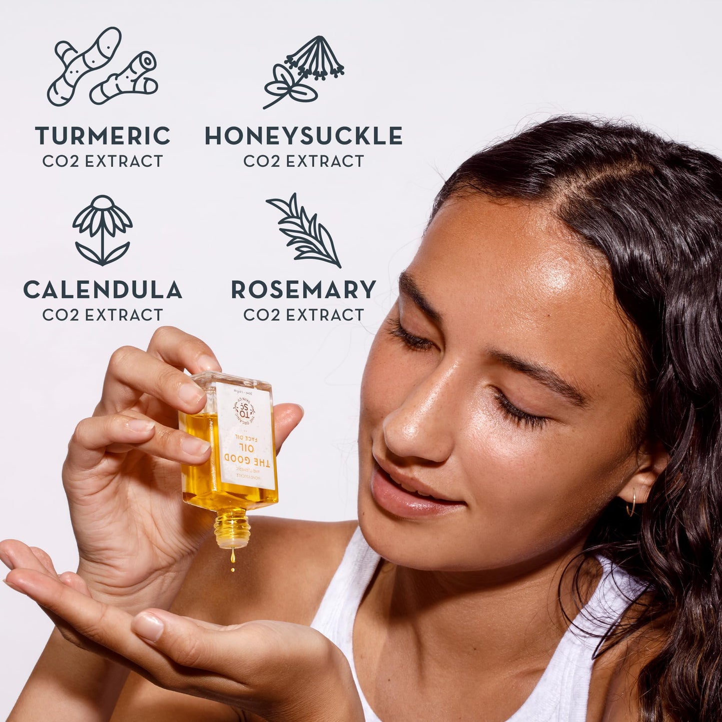 Gua Sha Oil for Face Care - Skin Brightening Serum for Dark Spots Fine Lines & Wrinkles with Organic Jojoba Calendula Sunflower & Turmeric Oil for Face Hydration Glow & Even Skin Tone (30mL)
