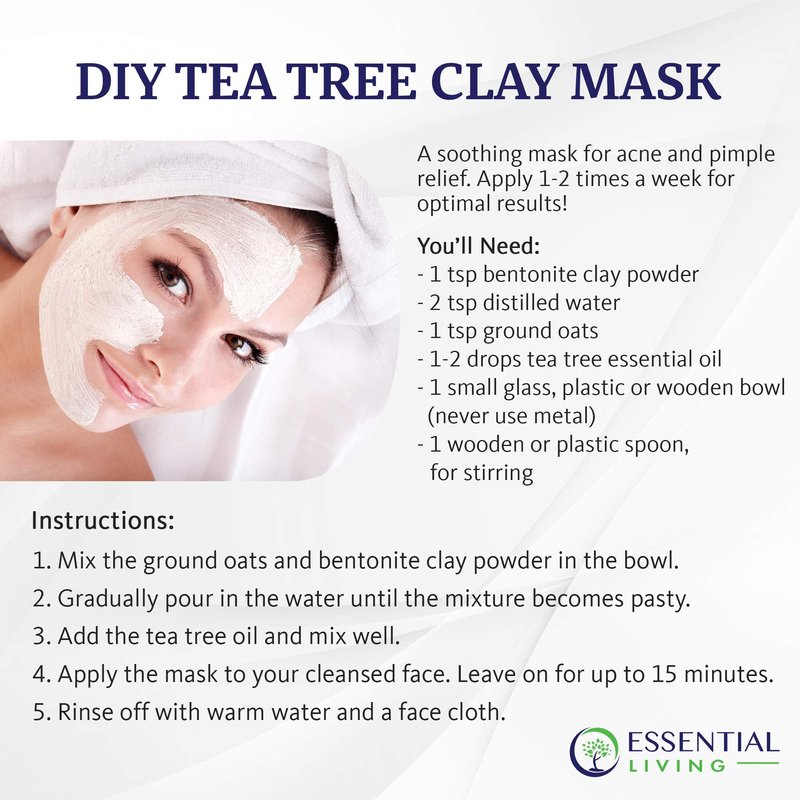 Essential Living: Bentonite Clay Powder - All-Natural DIY Skin Care Facial Mask for Deep Cleansing, Acne and Chapped Skin - 2 lbs. - Suitable for All Skin Types - No Additives - Cosmetic Grade