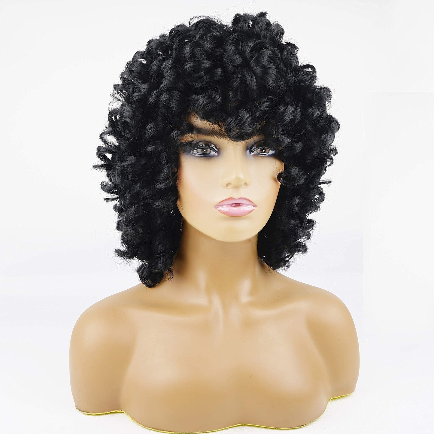 andromeda 2 Pcs Black Wig + Pink Wig