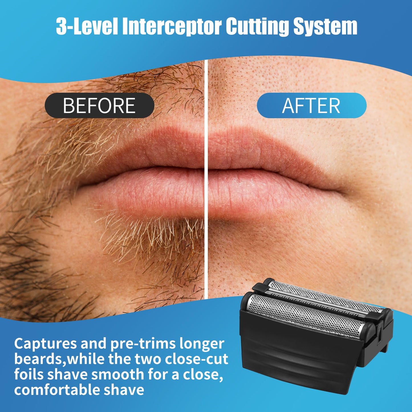 Shaver Replacement Foil for Remington TITANIUM-X Flex & Pivot shaver