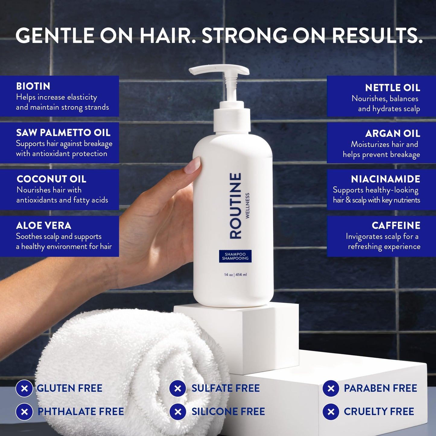 Routine Wellness Anti-Thinning Shampoo - Coconut & Vanilla (Pack of 2)