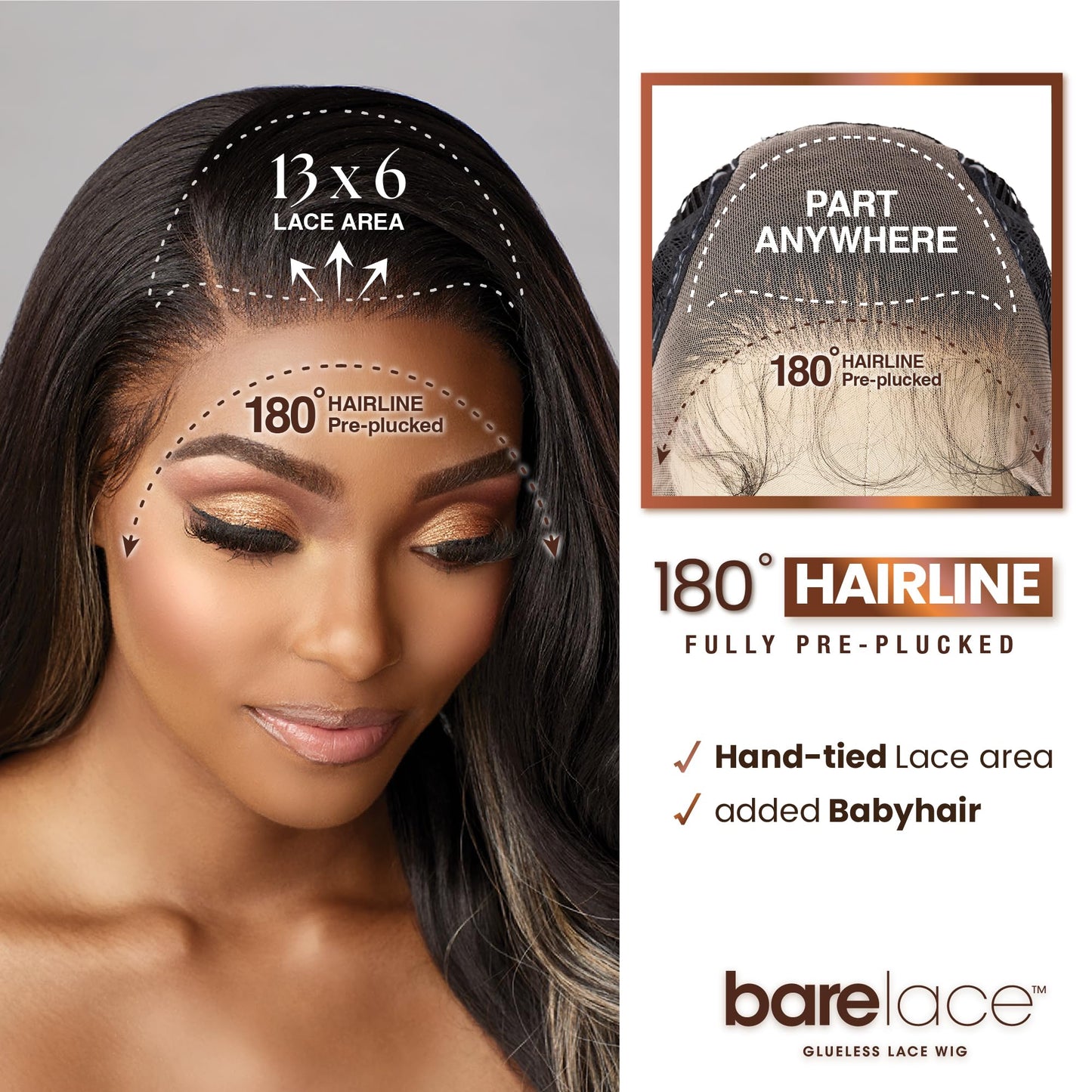Sensationnel Bare Lace 13x6 Wig-Unit 11, 2 DARKBROWN