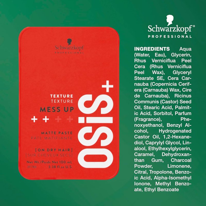 OSiS+ Mess Up Matte Styling Paste | Medium Control & Flexible Hold