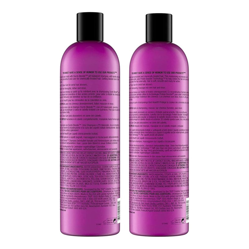 Bed Head Dumb Blonde Shampoo & Conditioner Duo - Restores Damaged Blonde Hair | 25.36 fl oz