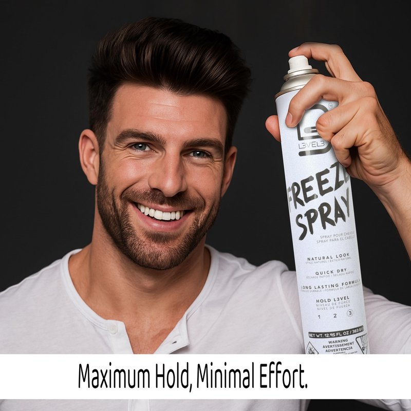 L3 Level 3 Hair Spray - Long Lasting and Strong Hold Hair Spray (12.95 Oz)