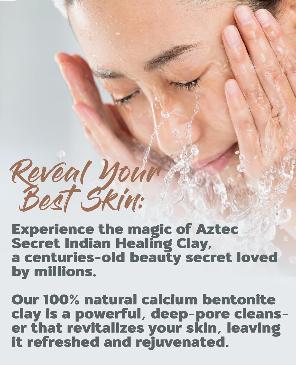Aztec Secret Indian Healing Clay 10oz - Natural Deep Pore Cleansing Facial & Body Mask