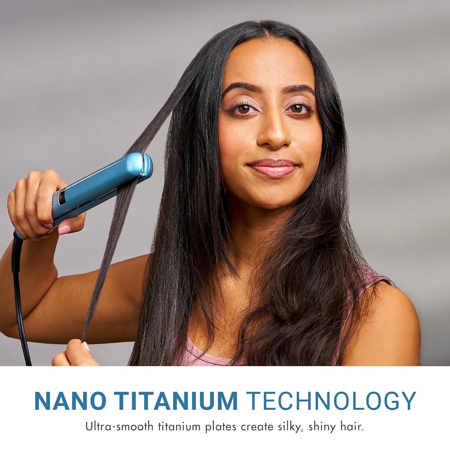 BaBylissPRO Nano Titanium Flat Iron - Professional Digital Hair Straightener for All Hair Types | Sleek Design & Fast Heating