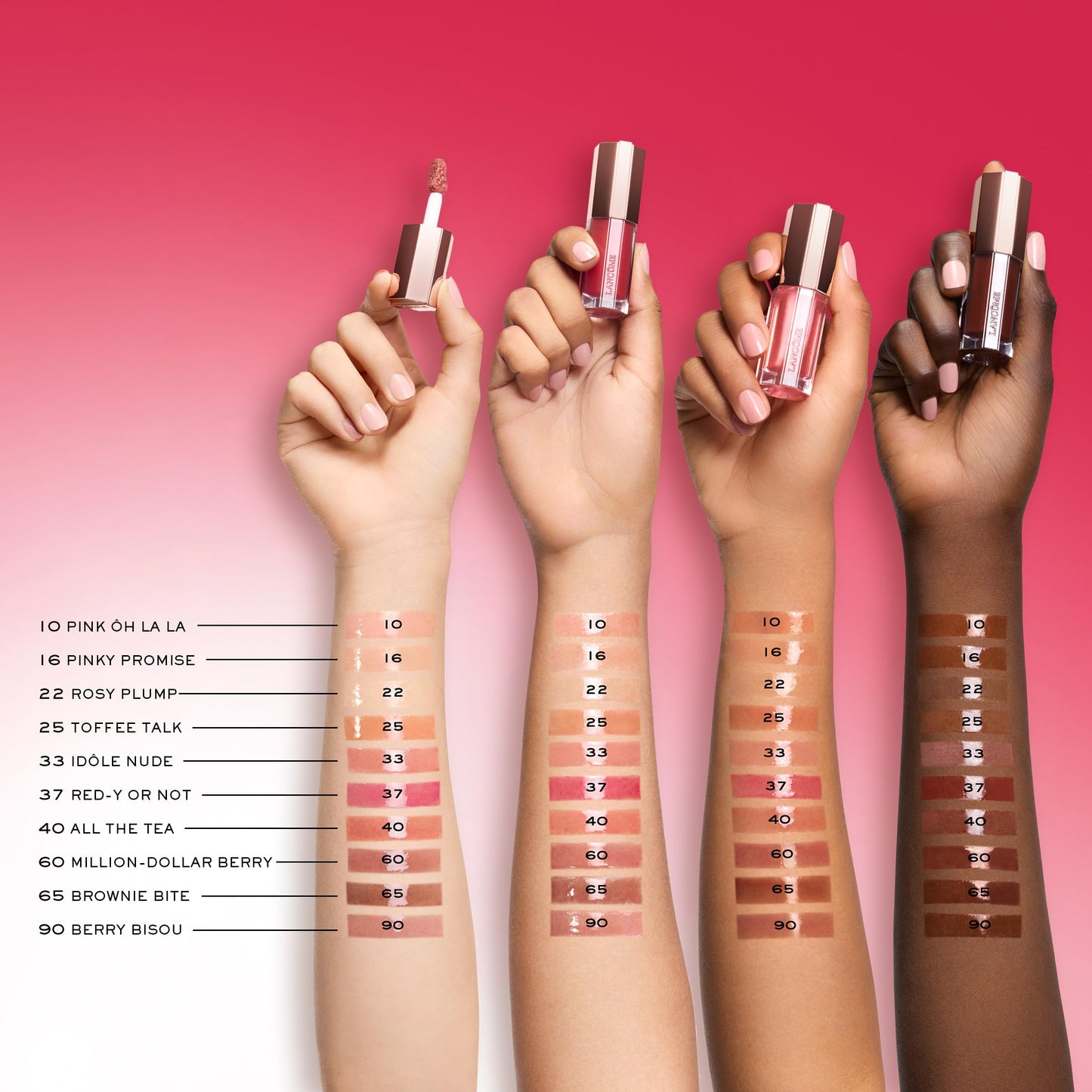 Lancôme Lip Idôle JuicyTreat Oil-in-Gloss -24HR Hydrating Gloss with Squalane for Instant Shine - 16 Pinky Promise