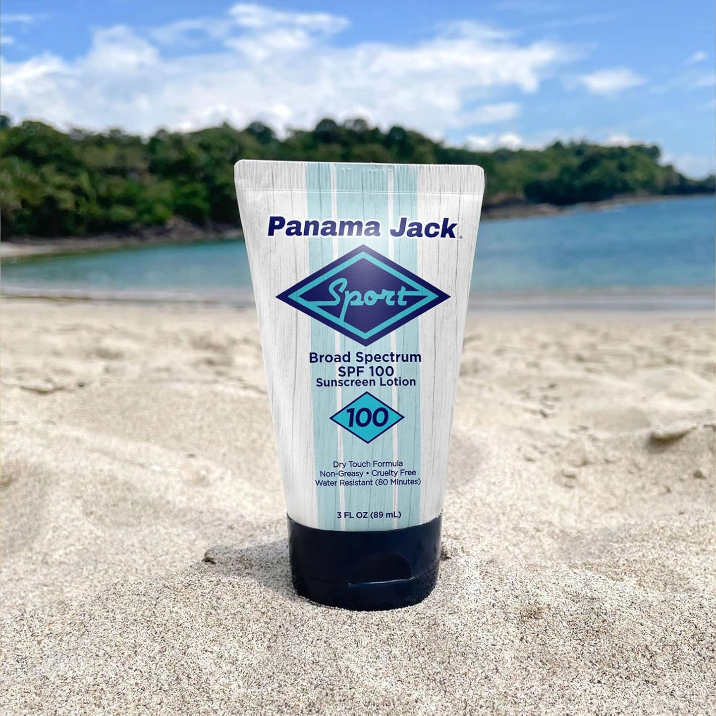 Panama Jack Sunscreen Lotion - SPF 100 Broad Spectrum UVA/UVB Protection | Non-Greasy, 3 FL OZ (Pack of 2)