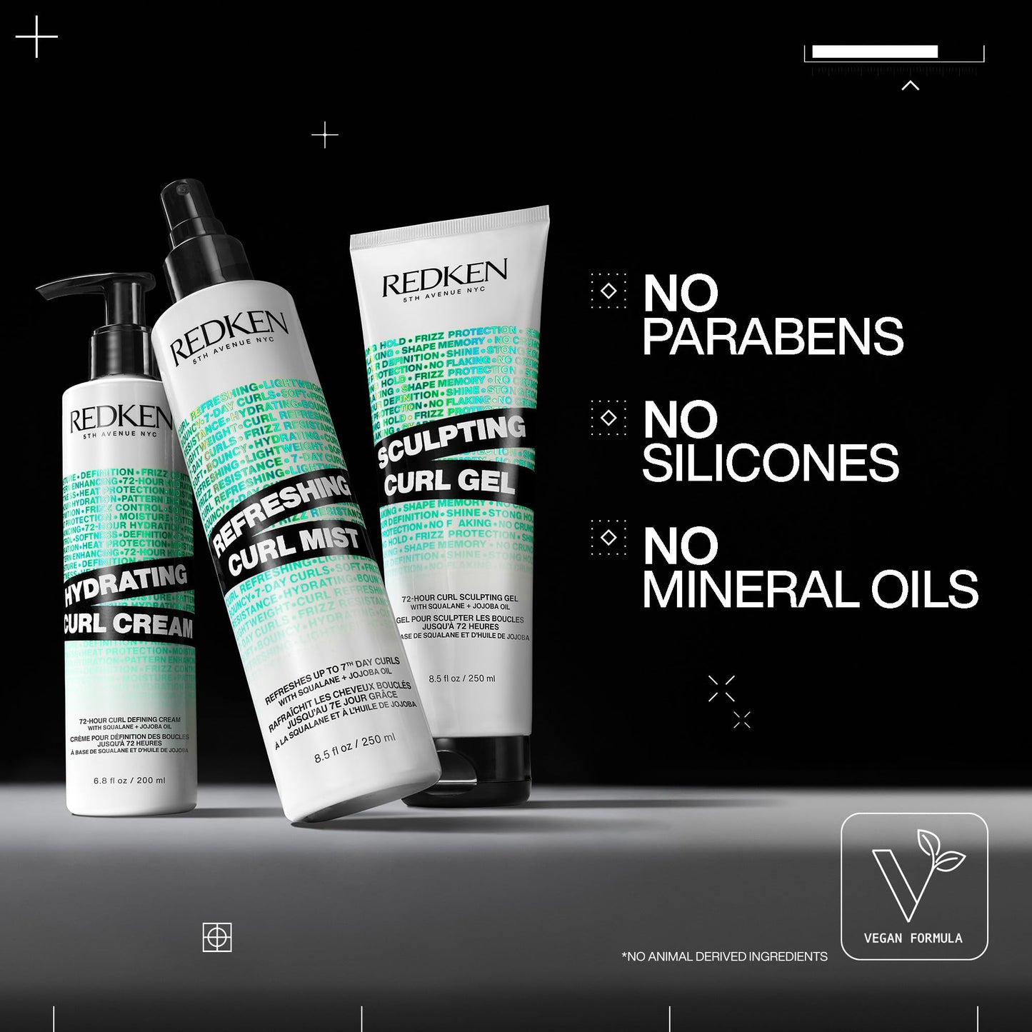 Redken Sculpting Curl Gel - 72-Hour Strong Hold, Crunch-Free & Flake-Free, Helps Tame Frizz