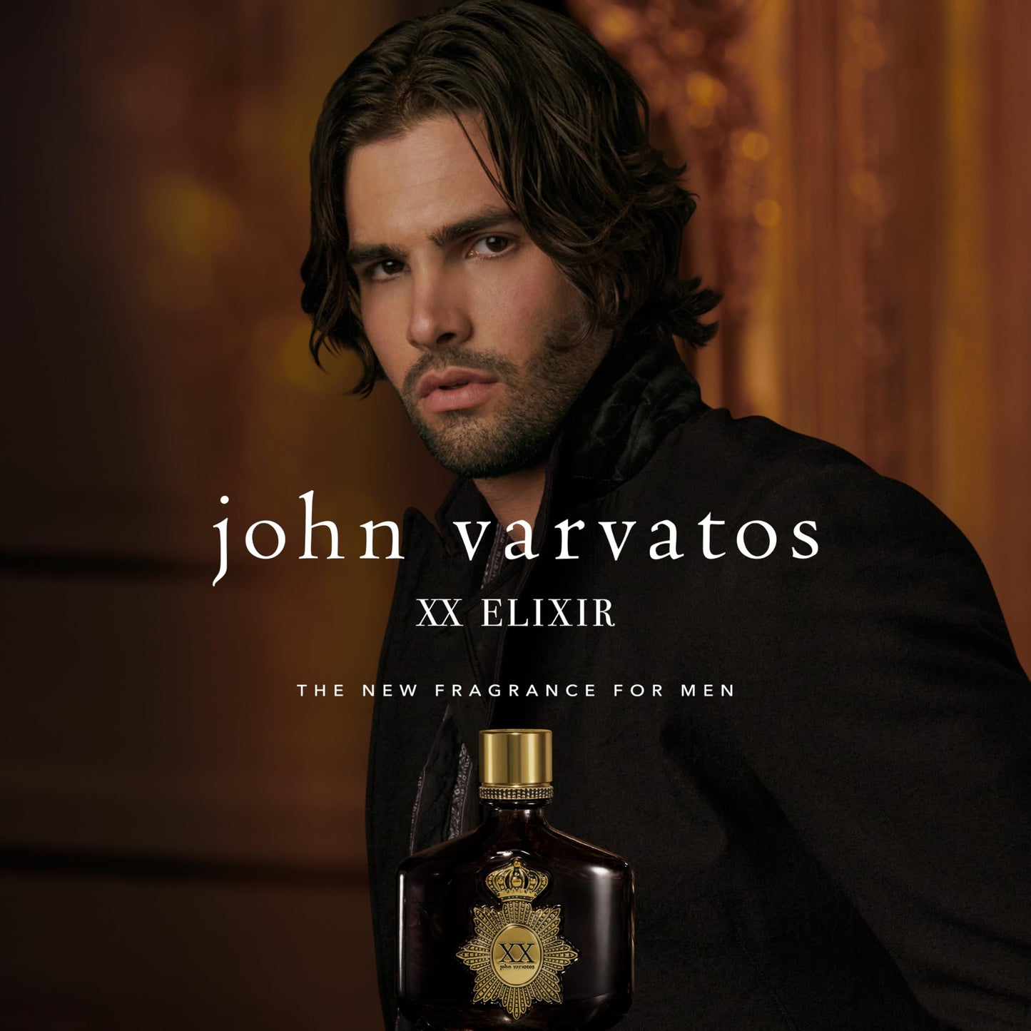 John Varvatos XX Elixir Spray, Cologne for Men, Long-Lasting, Amber Leather Scent with Notes of Rum & Davana Essence, 2.5 fl oz