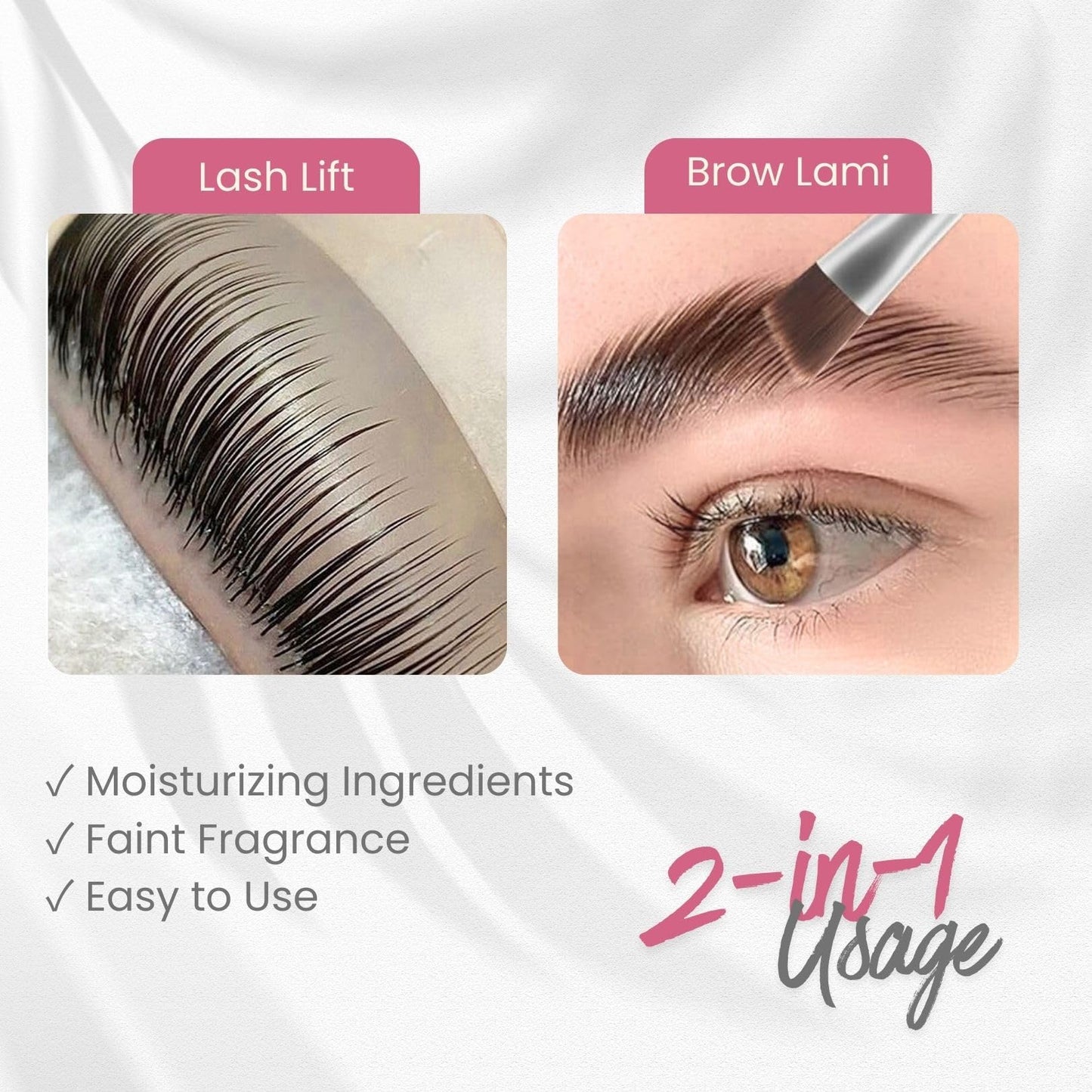 Libeauty Lash Lift Glue Balm Eyelash Perm Glue Wax for Professional Lash Lifting and Brow Lamination, Strong Stickiness and Non-Drying for Easy Adjustment, Water Soluble Lash Adhesive 10g (Pink Peach)