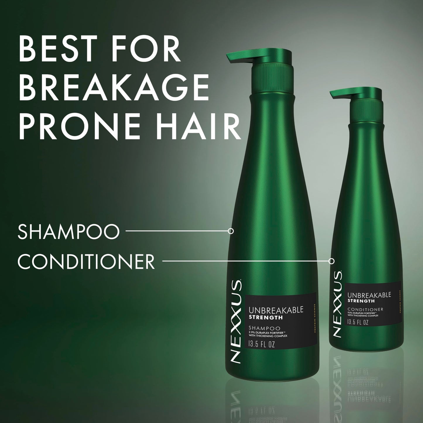 Nexxus Unbreakable Anti Breakage Conditioner for Strengthening for Fine and Thin Hair Hair Care Powered by DURAPLEX FORITIFIER Technology with Thickening Complex 13.5