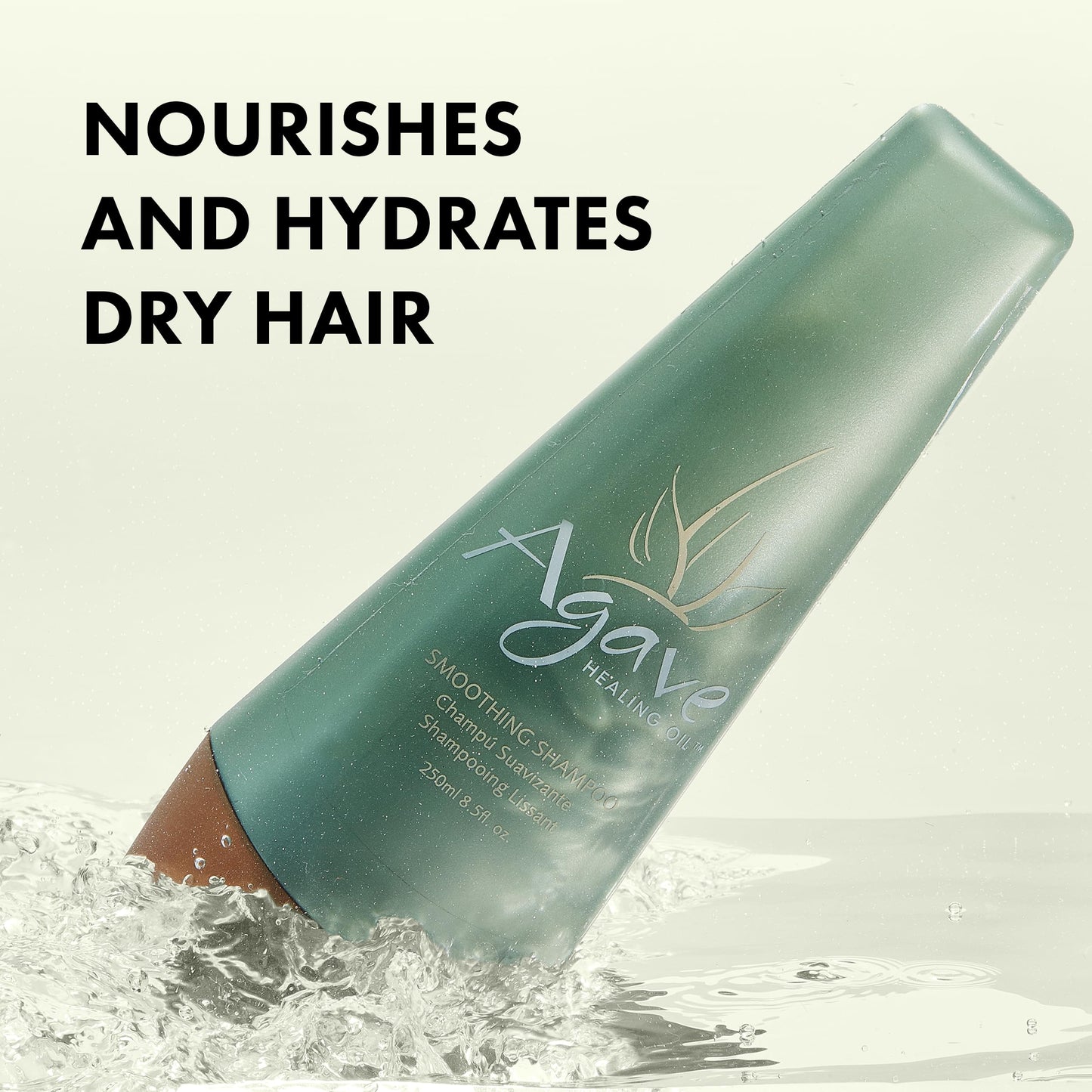 Agave Smoothing Shampoo Hydrating & Frizz Control, Color-Safe, Sulfate-Free, 8.5 fl oz