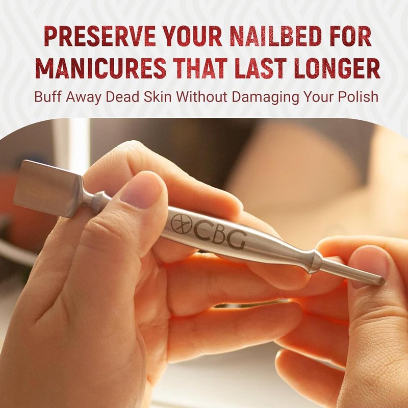 Nail Care Cuticle Remover Tool - Gentle Grooming for Nails | Travel Ready with Interchangeable Attachments
