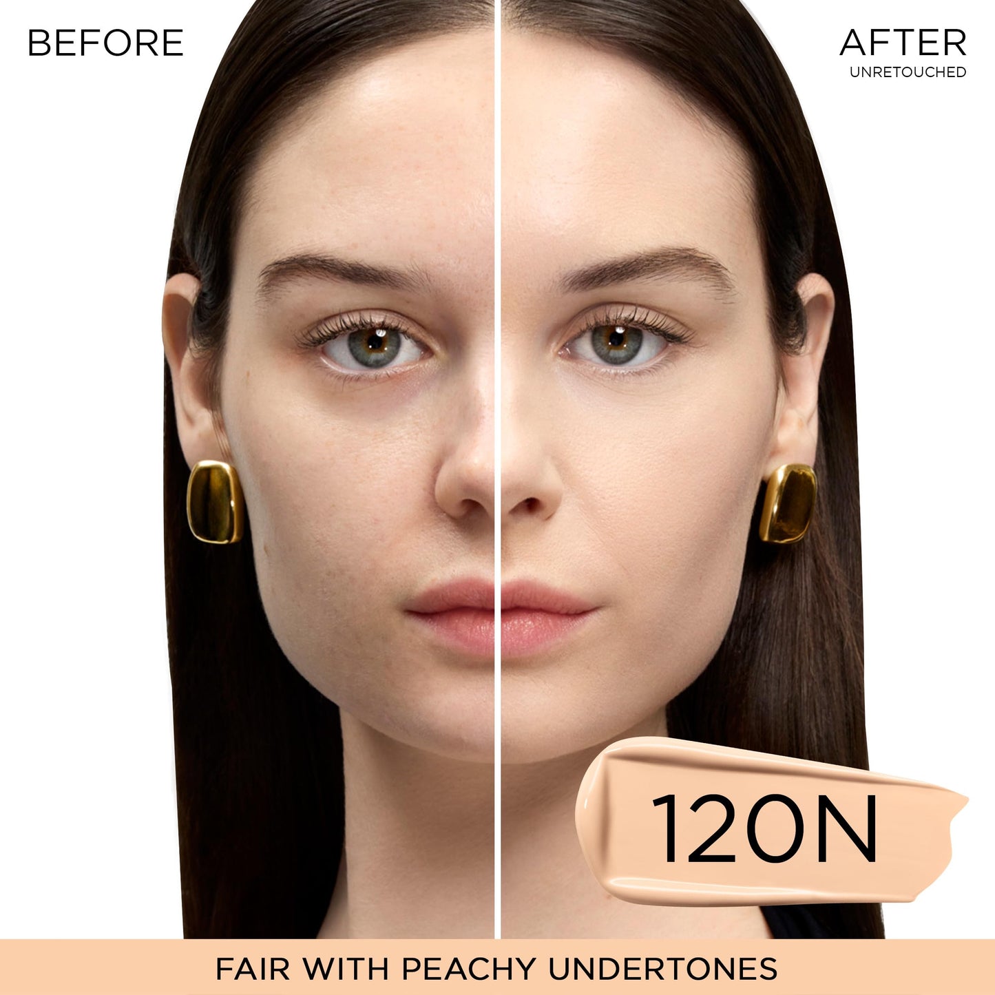 Lancôme Teint Idole Ultra Wear Natural Matte Foundation- Longwear, Medium-Full Coverage, Natural Finish, Waterproof & Hydrating - 120N (Fair Skin with Neutral/Peachy Undertones), 1 Fl Oz